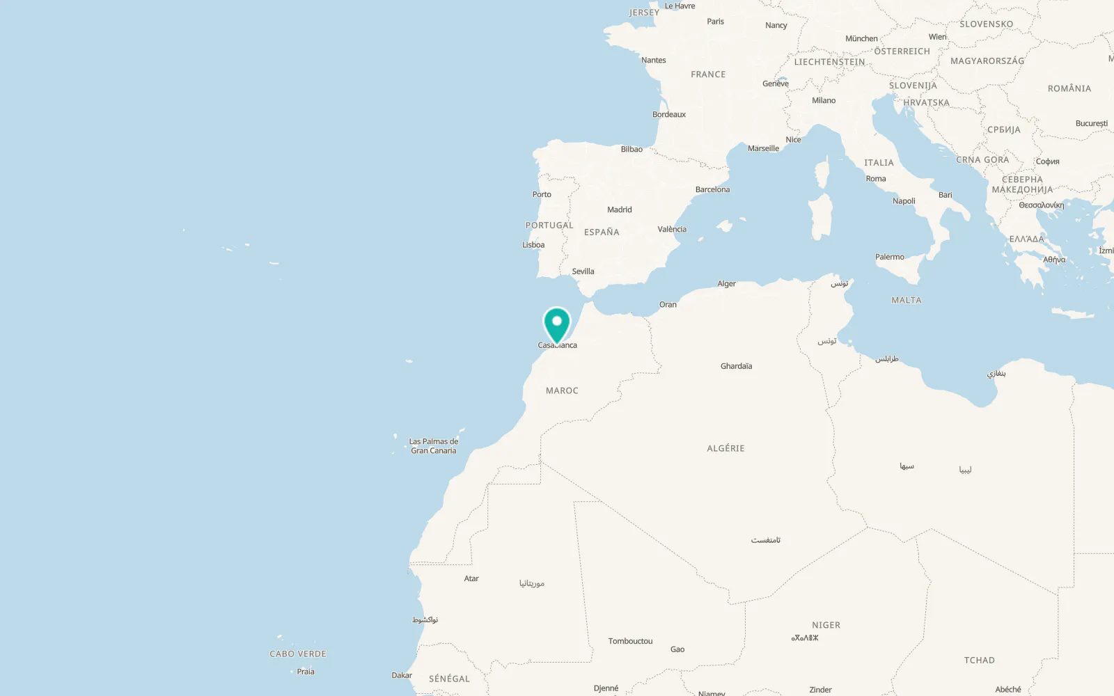 Map of Bouskoura