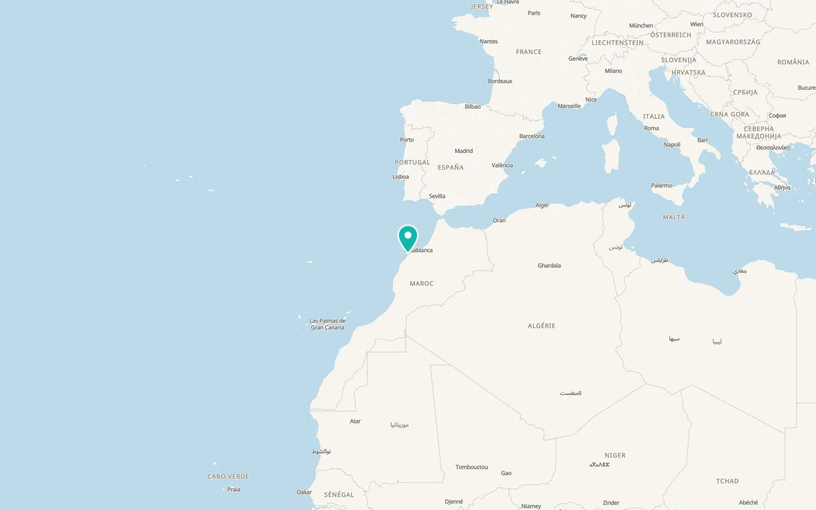 Map of El Jadida