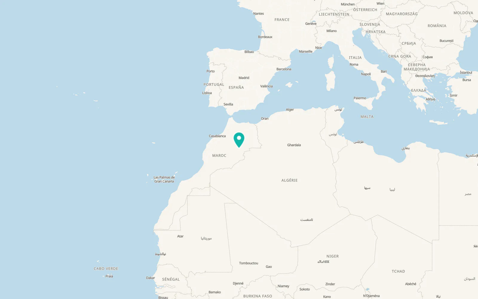 Map of Errachidia