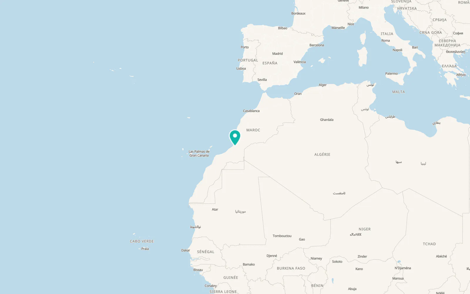Map of Guelmim