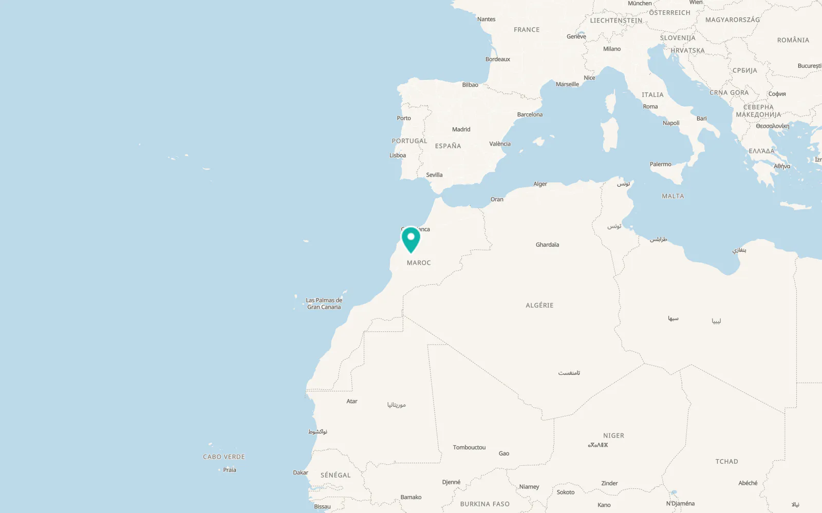 Map of Marrakesh