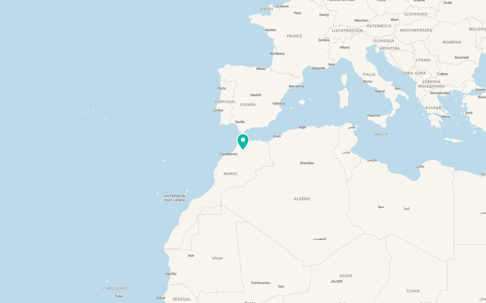 Map of Meknes