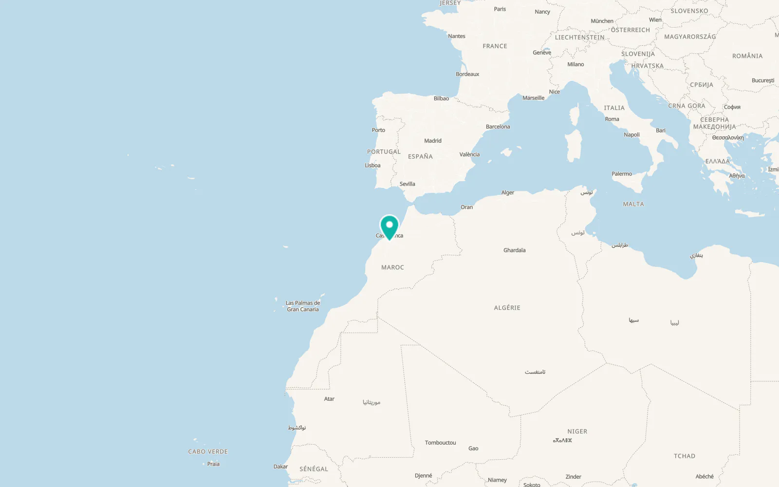 Map of Settat