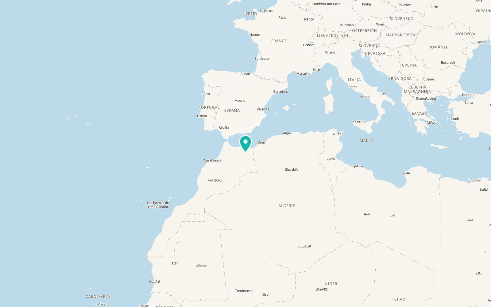 Map of Taourirt