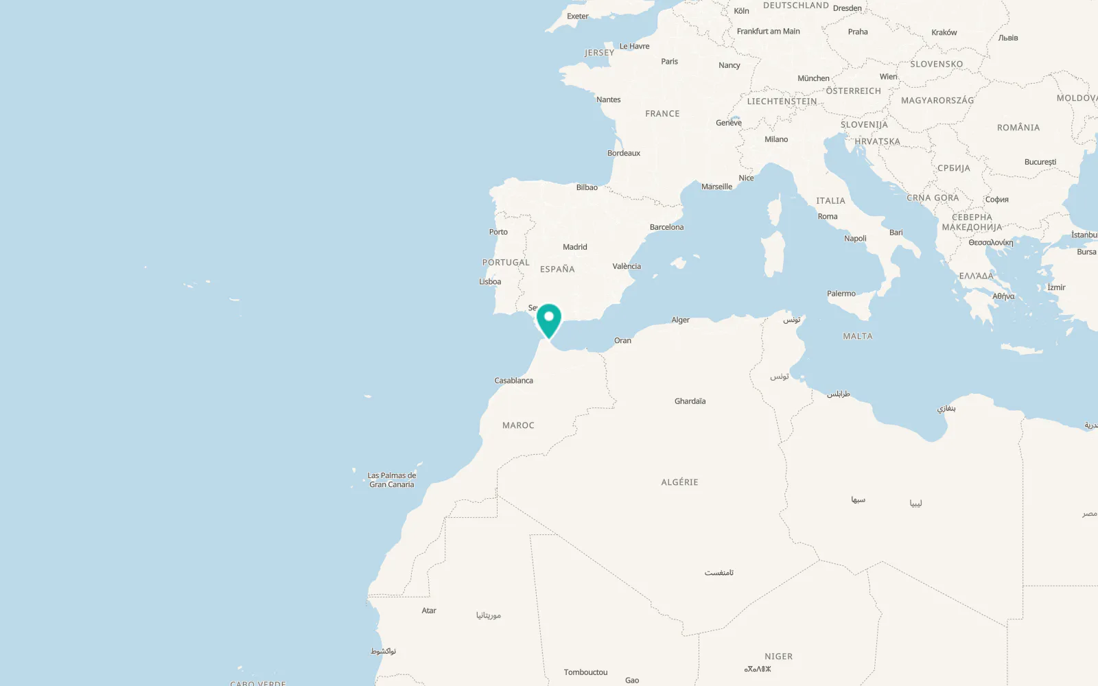 Map of Tétouan