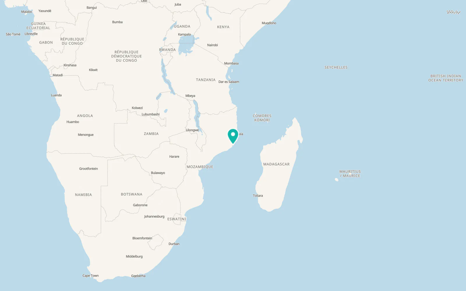 Map of Angoche