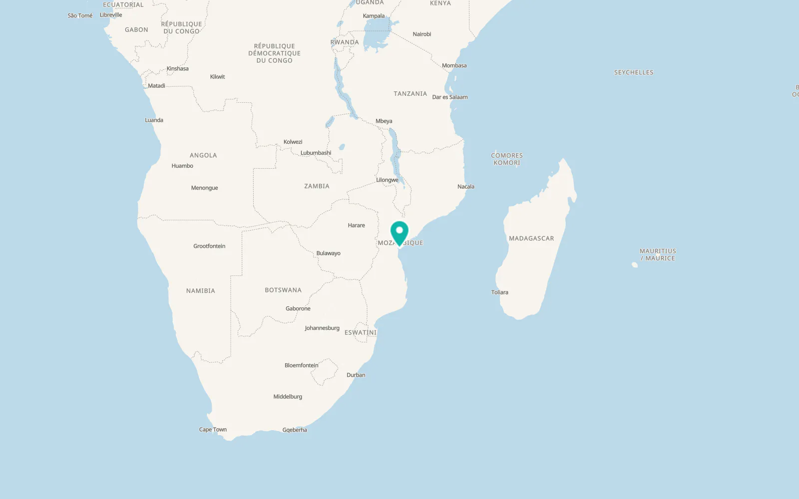 Map of Beira