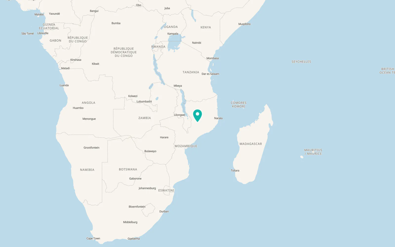 Map of Gurúè