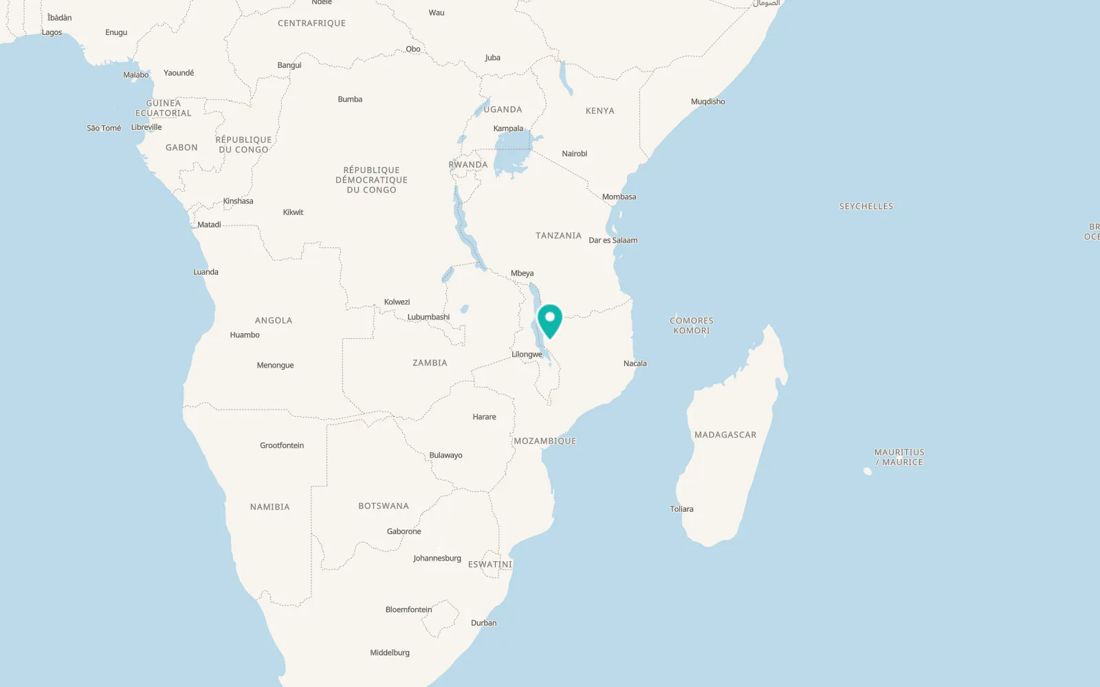 Map of Lichinga