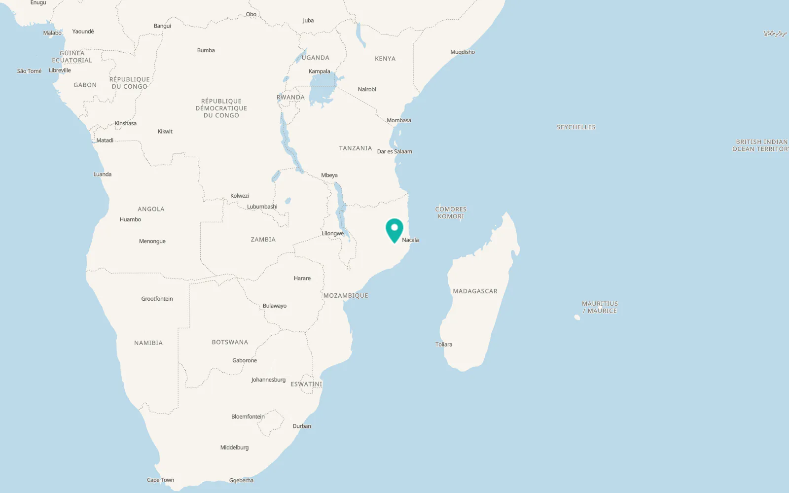 Map of Nampula
