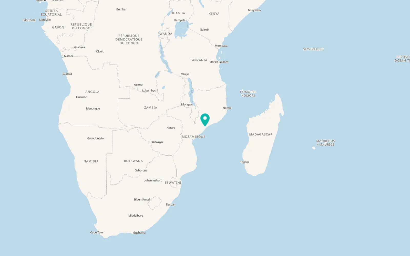 Map of Quelimane