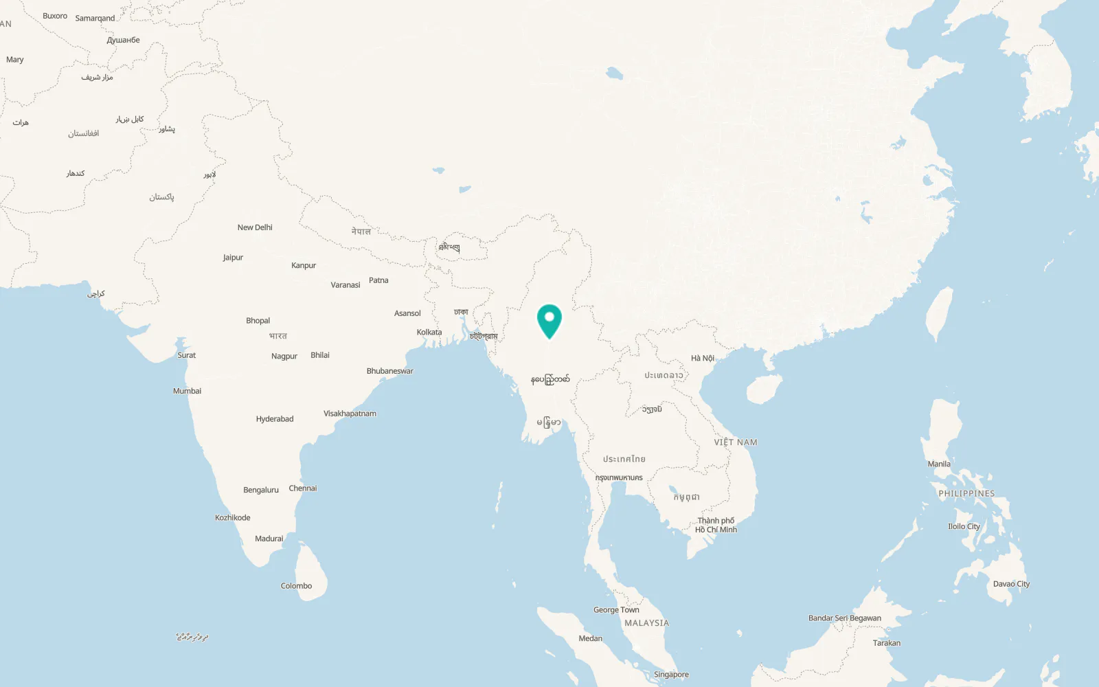 Map of Amarapura