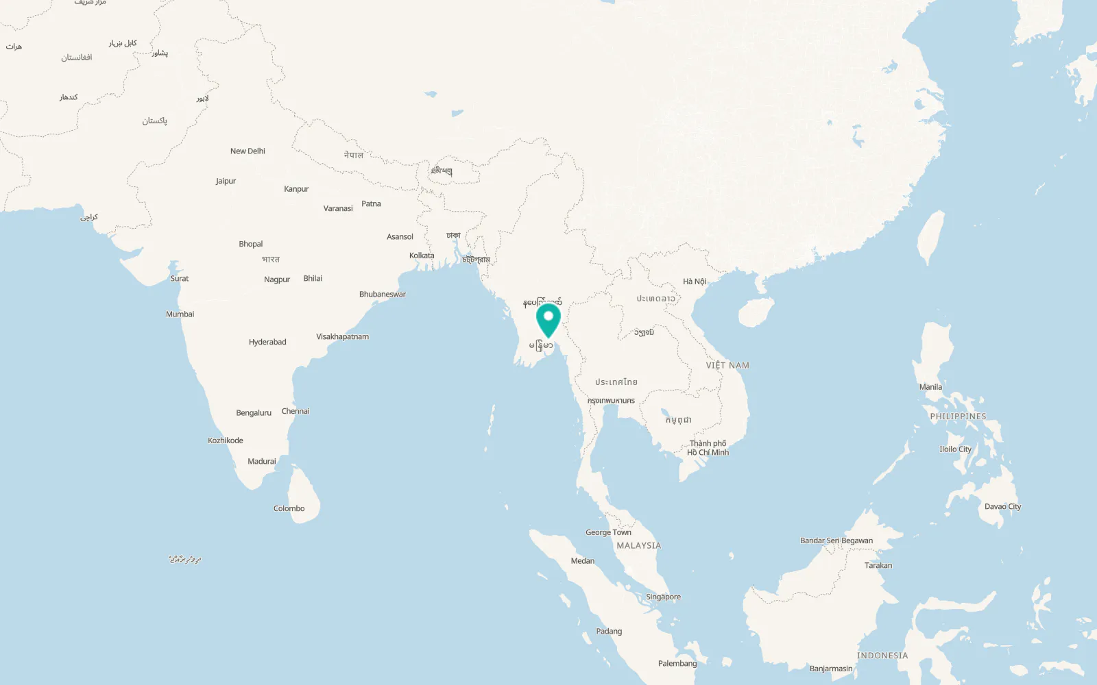 Map of Bago