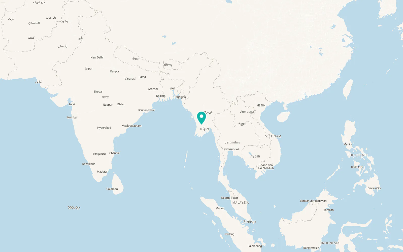 Map of Hinthada