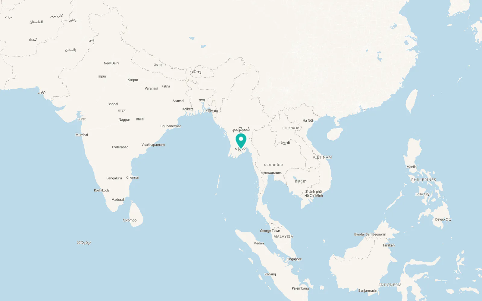Map of Insein