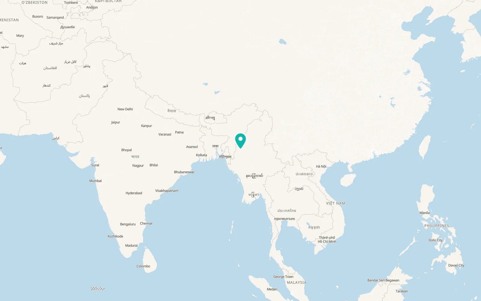 Map of Kalemyo