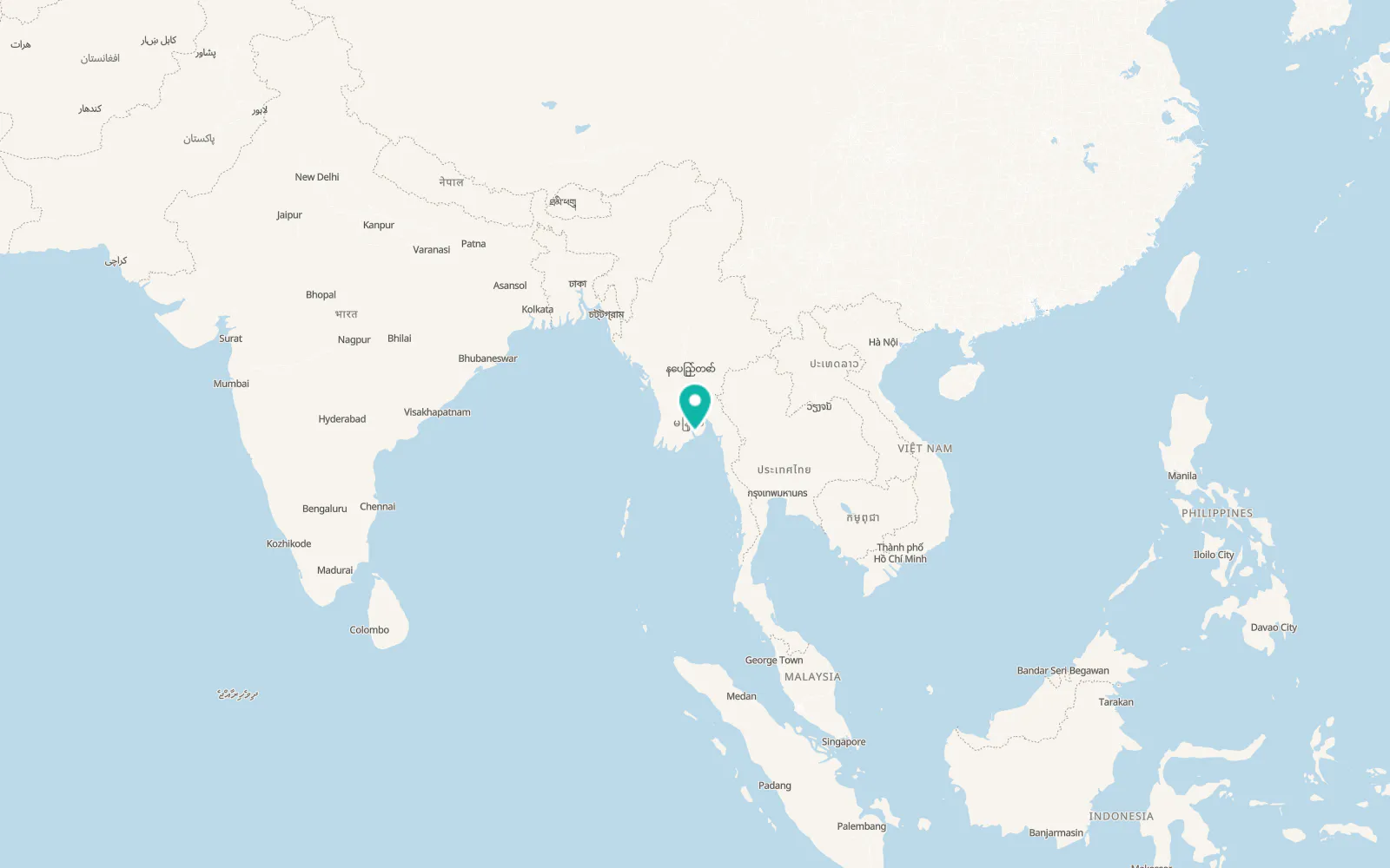 Map of Kyauktan