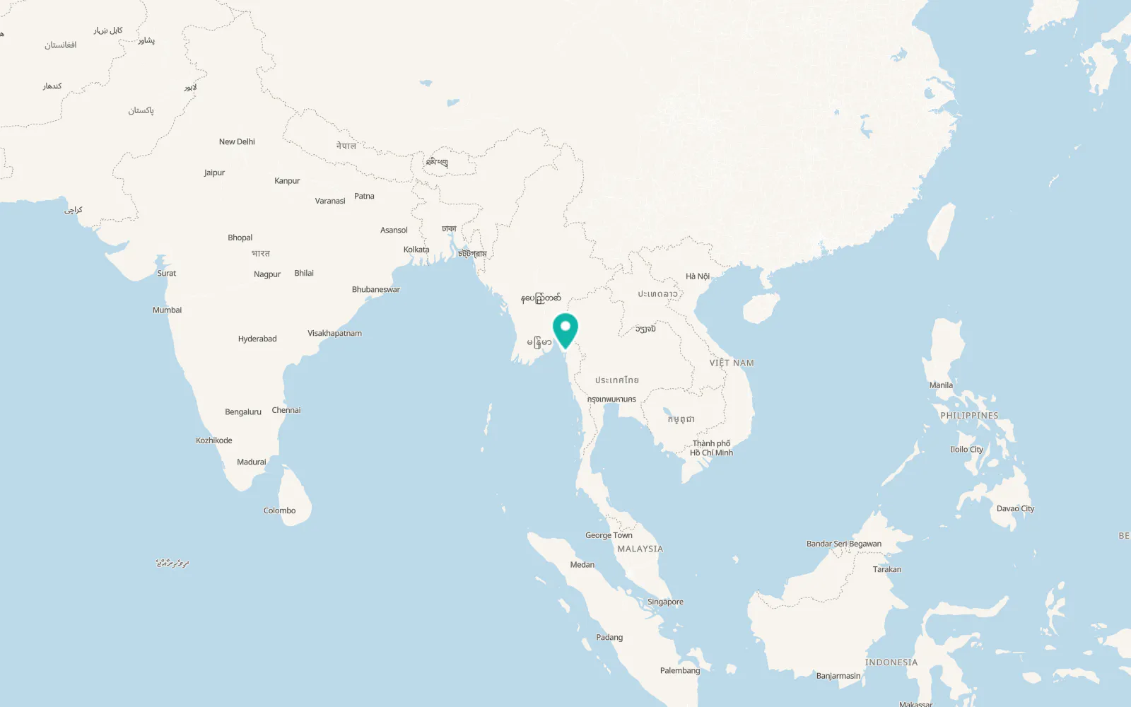 Map of Mawlamyine
