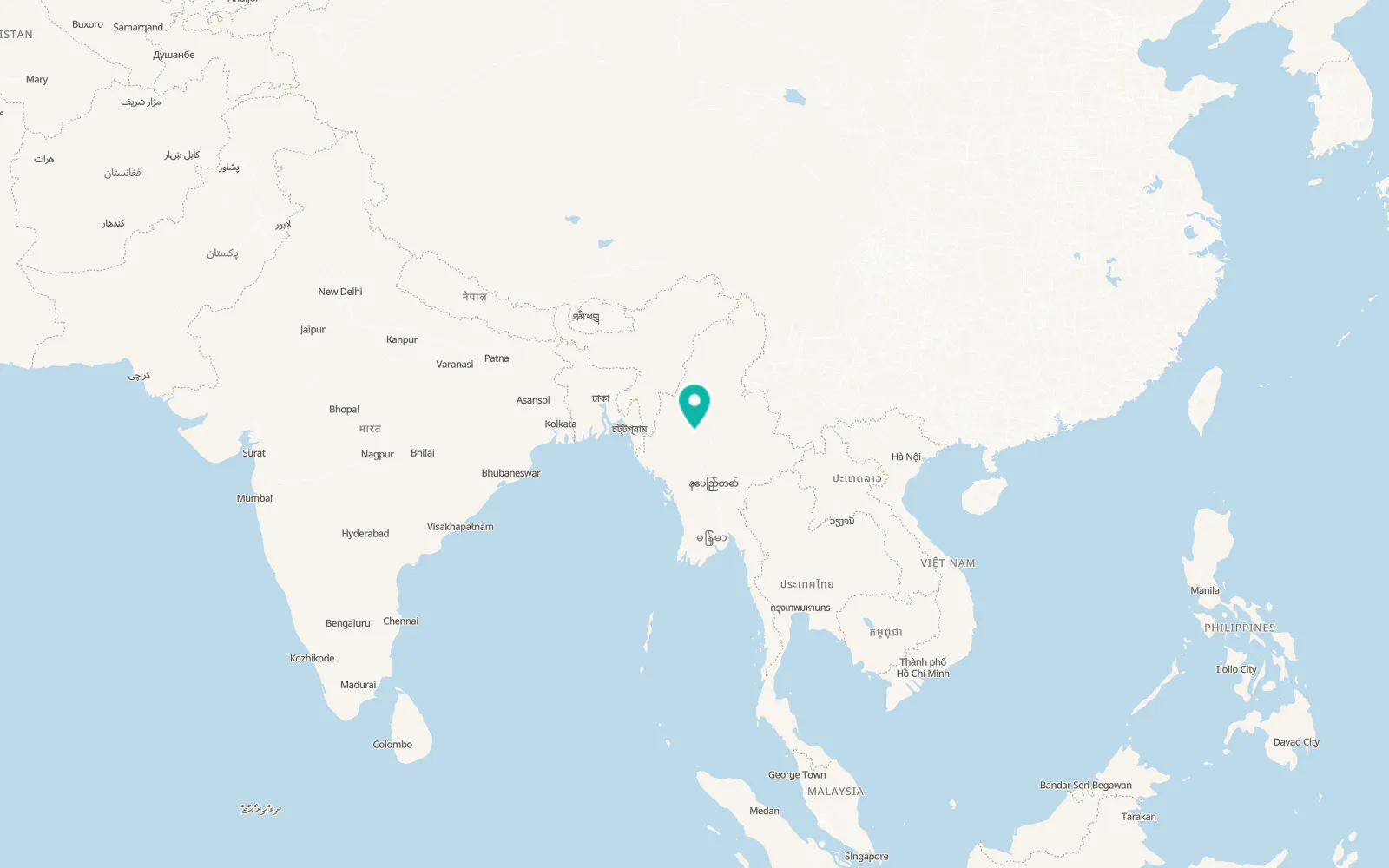 Map of Monywa