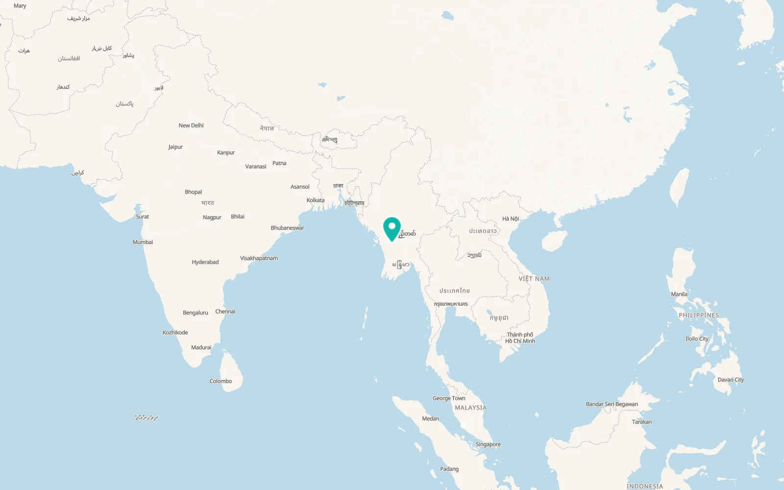 Map of Pyay
