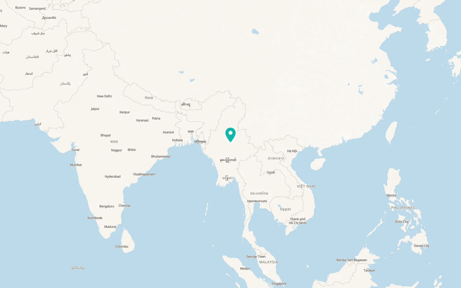Map of Pyin Oo Lwin