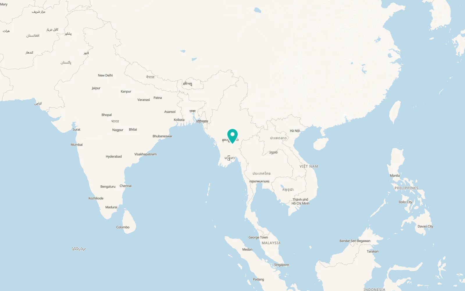Map of Taungoo