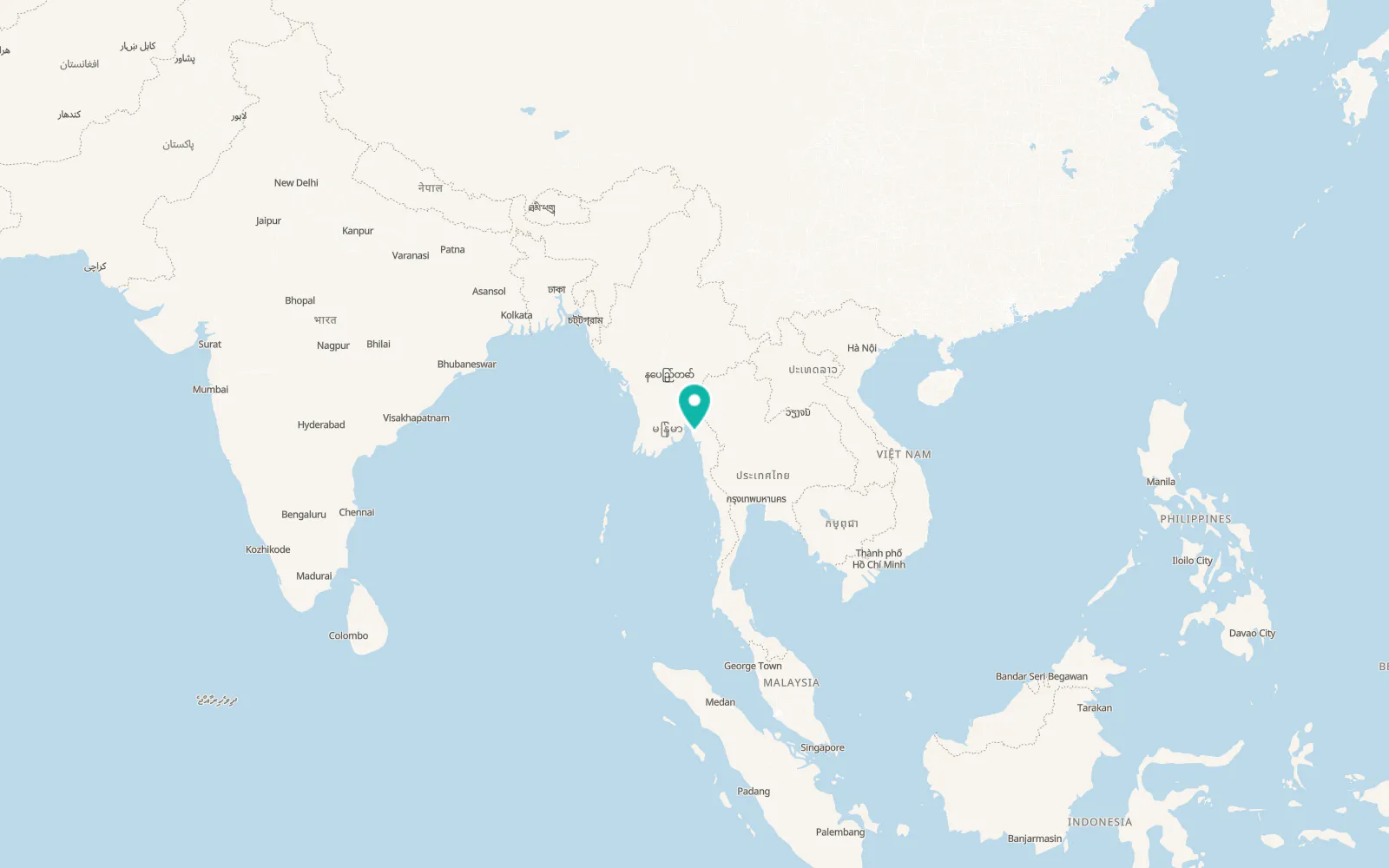 Map of Thaton