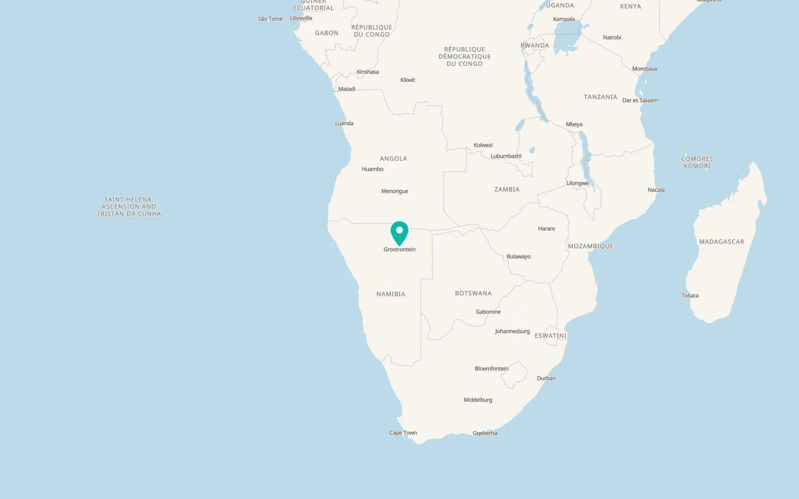 Map of Grootfontein
