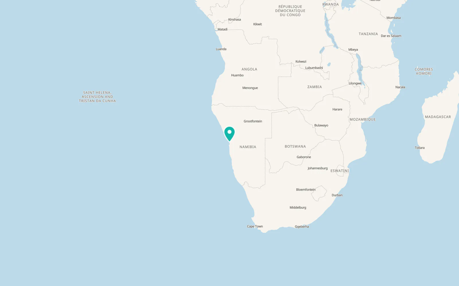 Map of Swakopmund