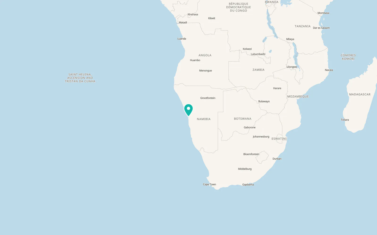 Map of Walvis Bay