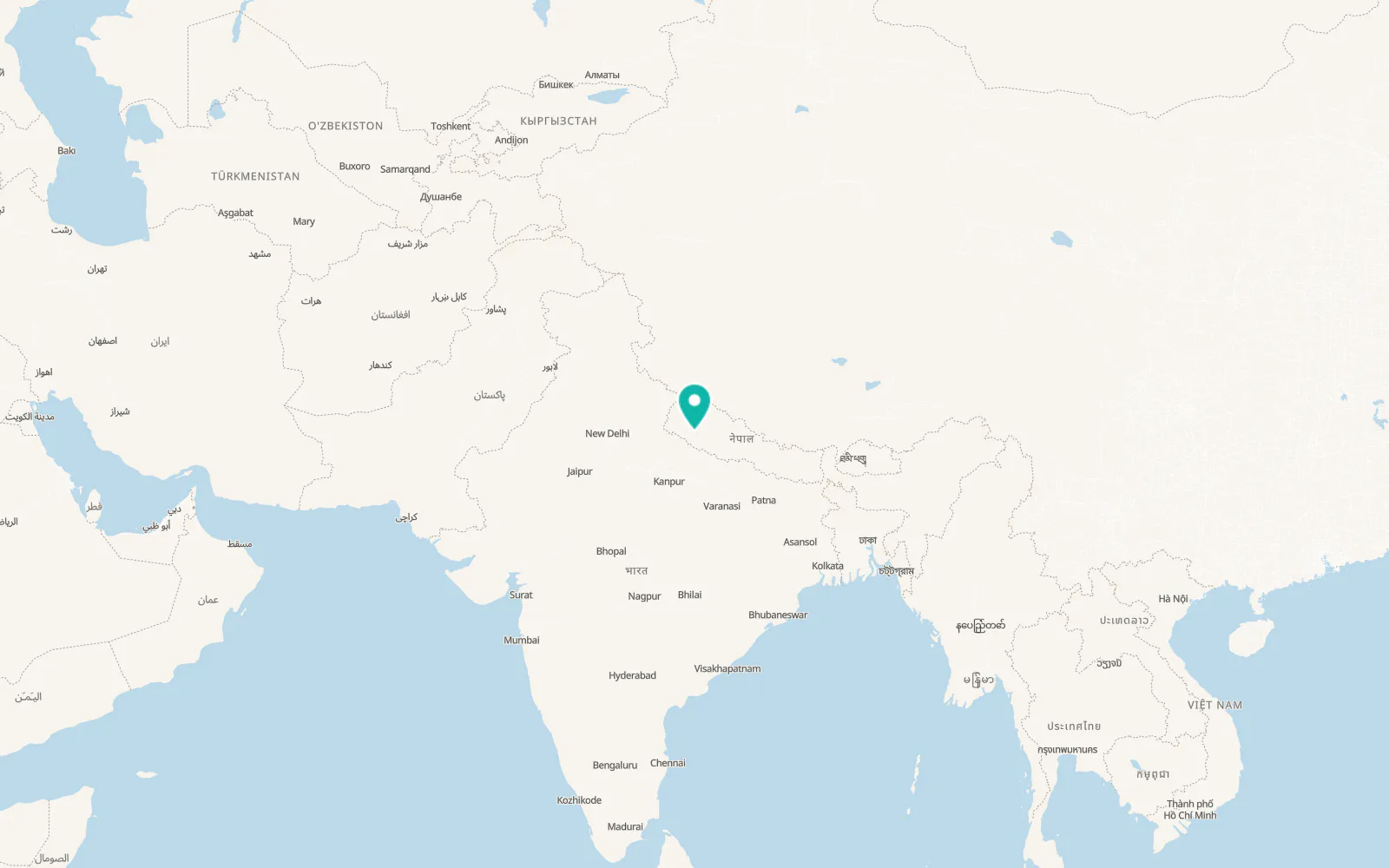Map of Birendranagar