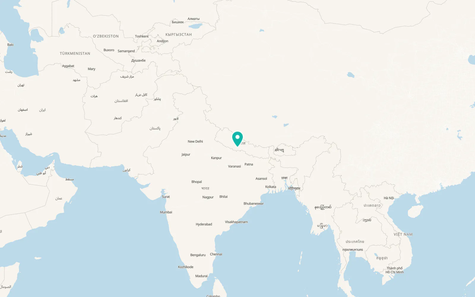 Map of Butwāl