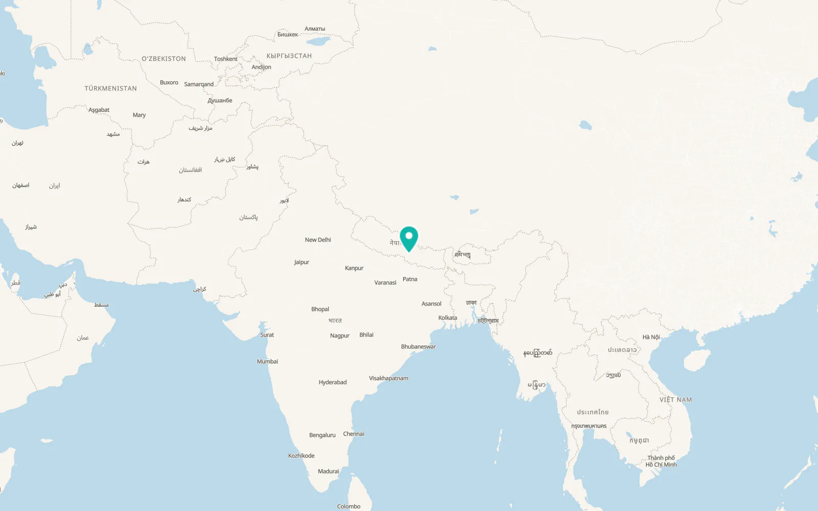 Map of Hetauda