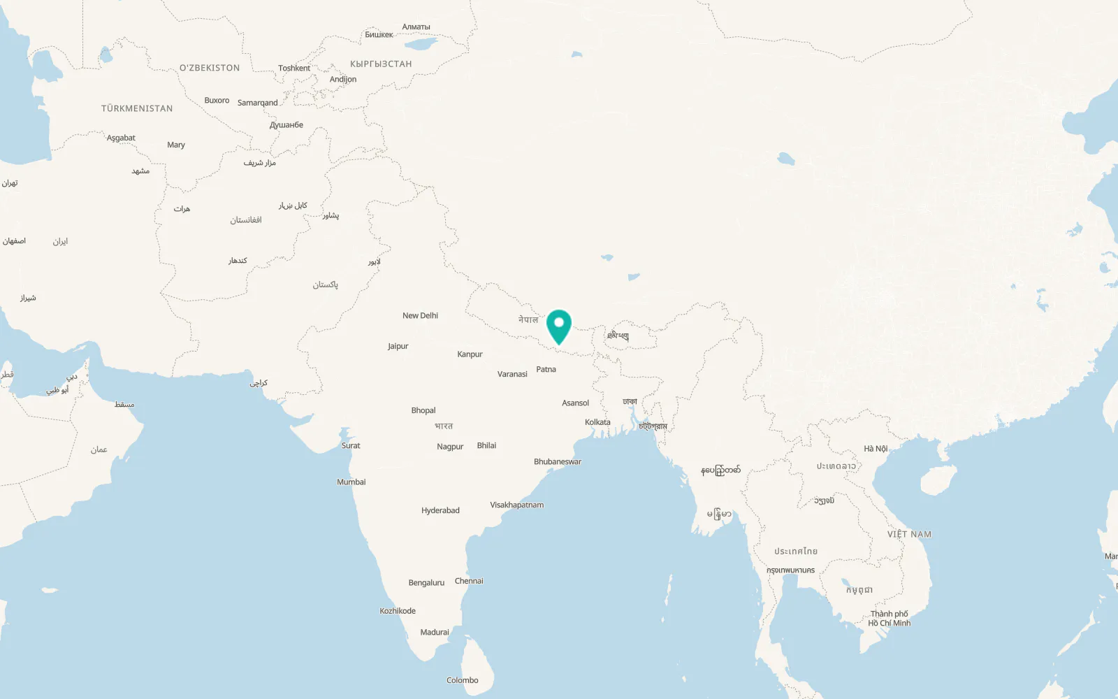 Map of Janakpur