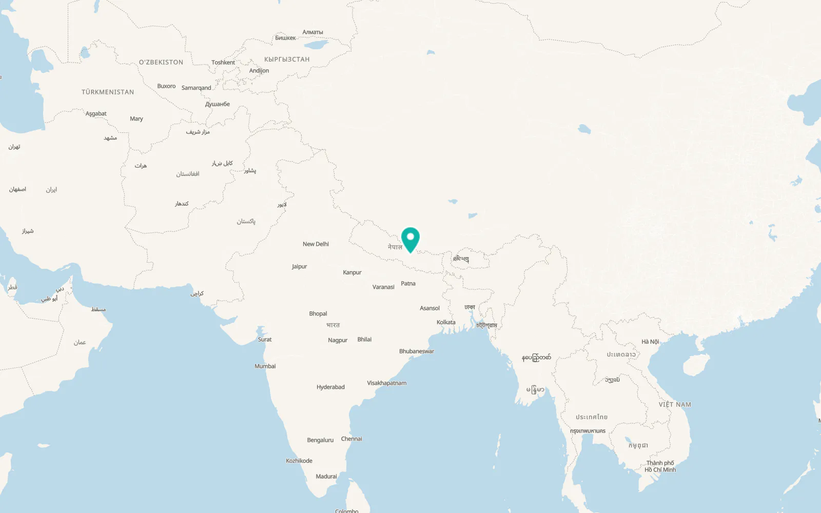 Map of Pātan