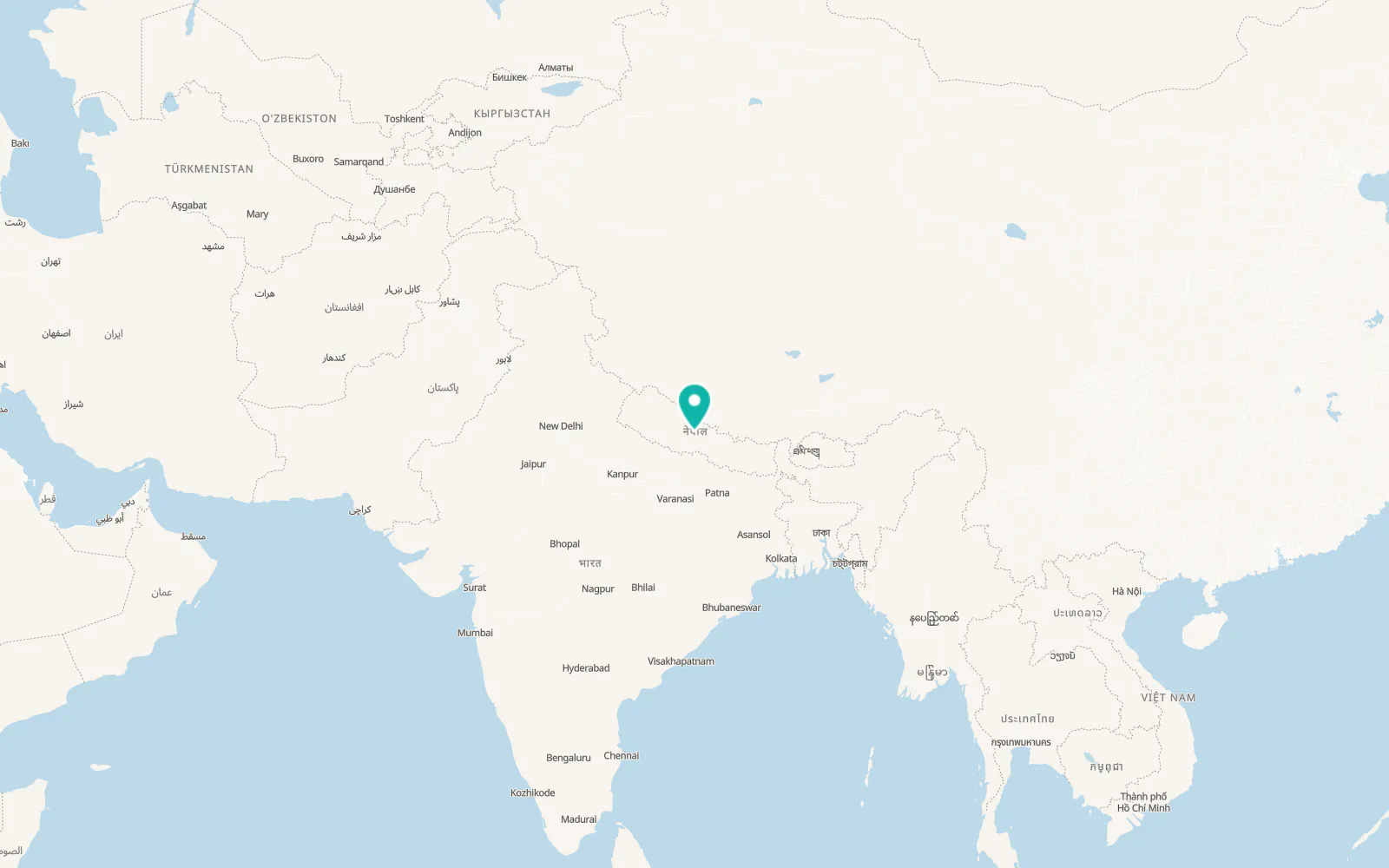 Map of Pokhara