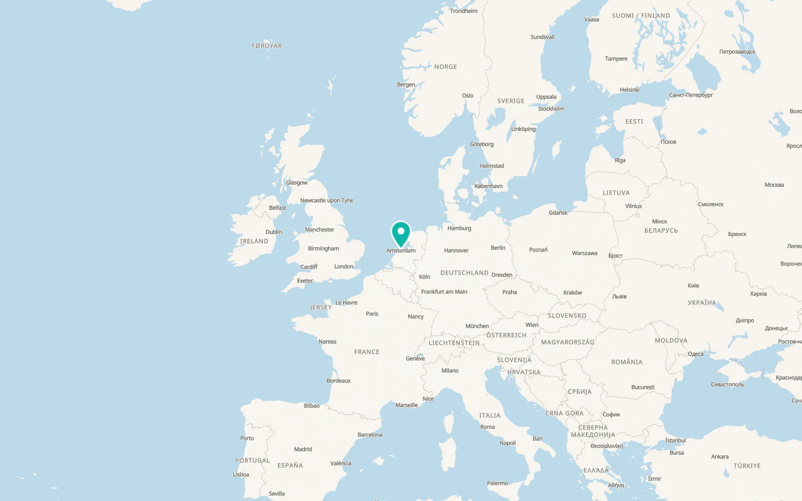 Map of Amsterdam