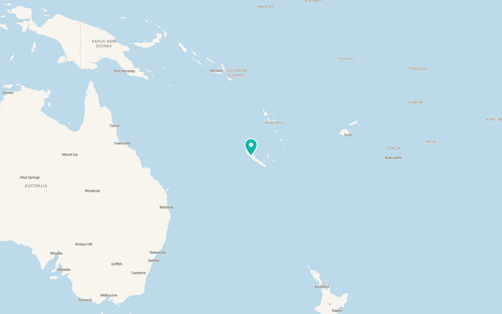 Map of Koné