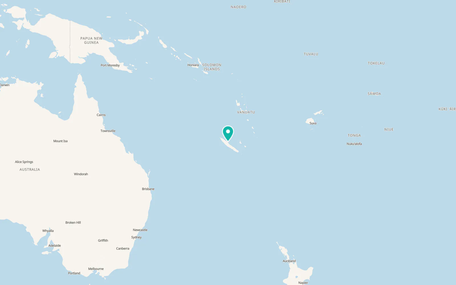 Map of Poindimié
