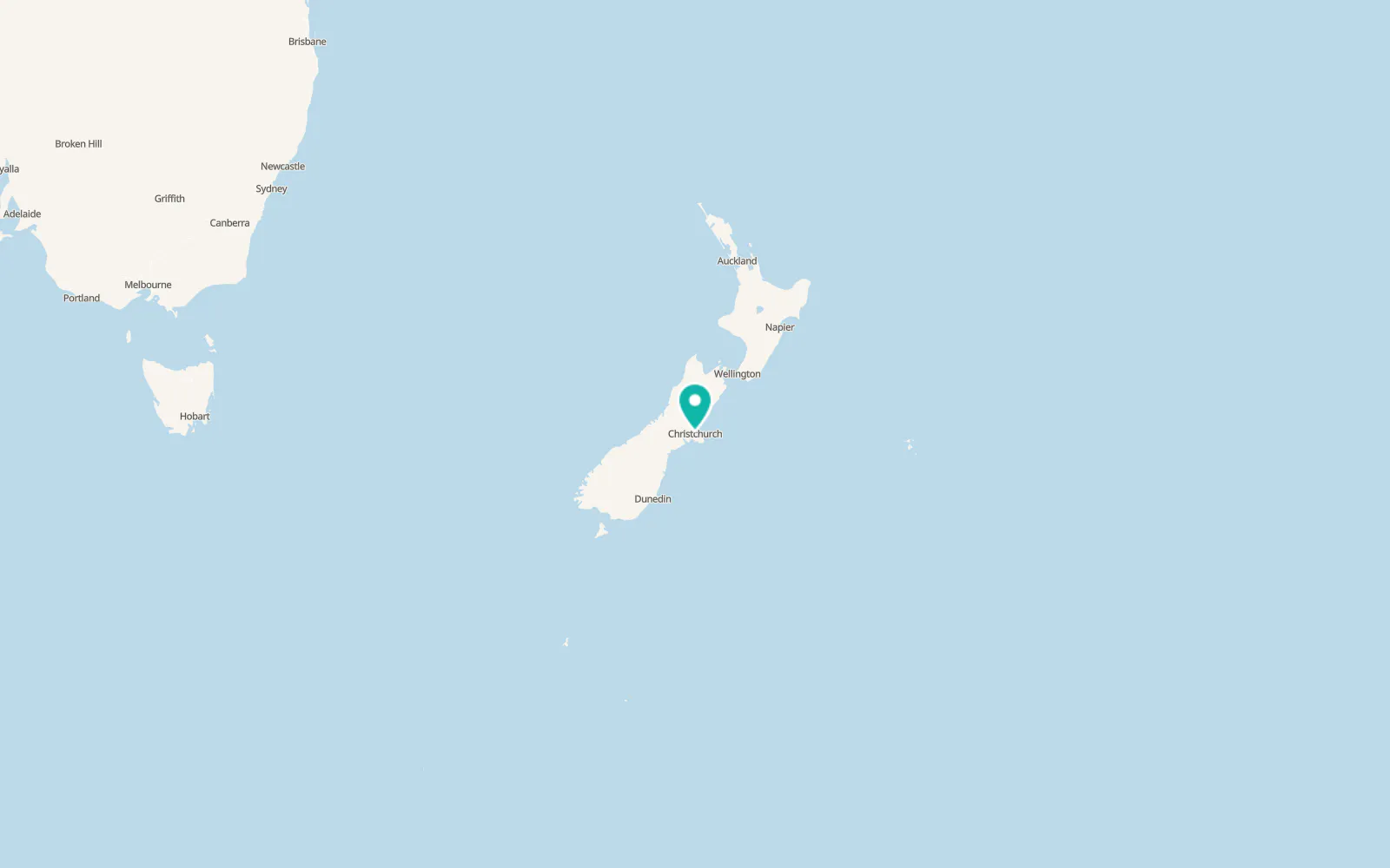 Map of Christchurch