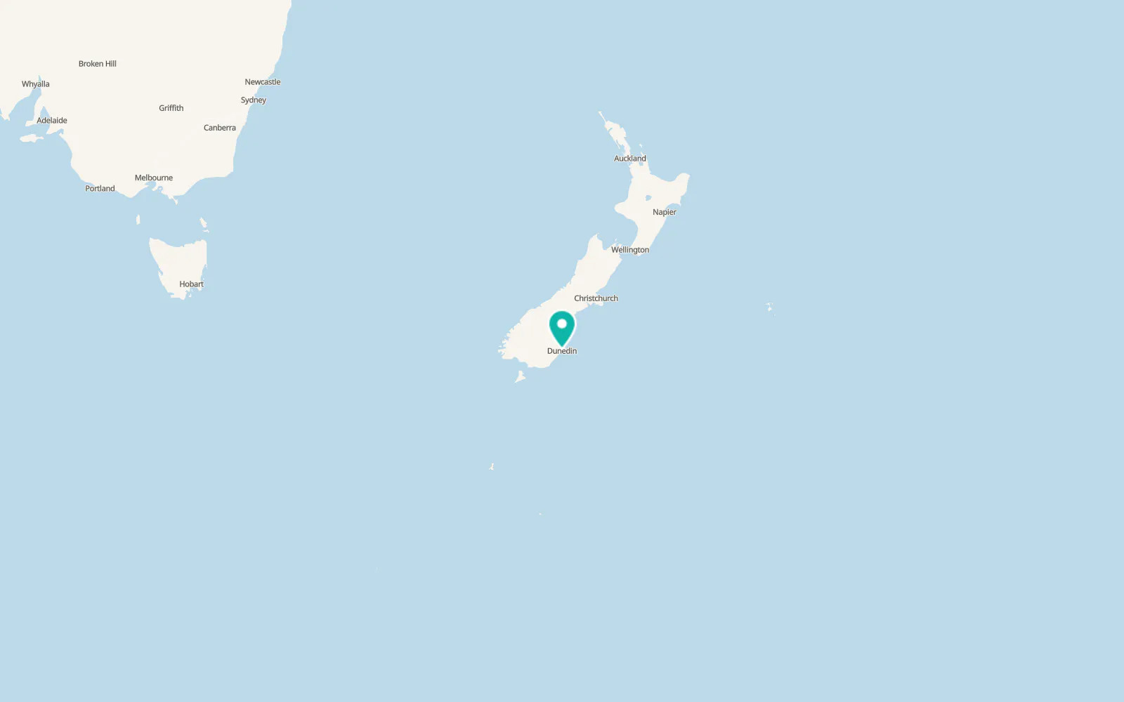 Map of Dunedin