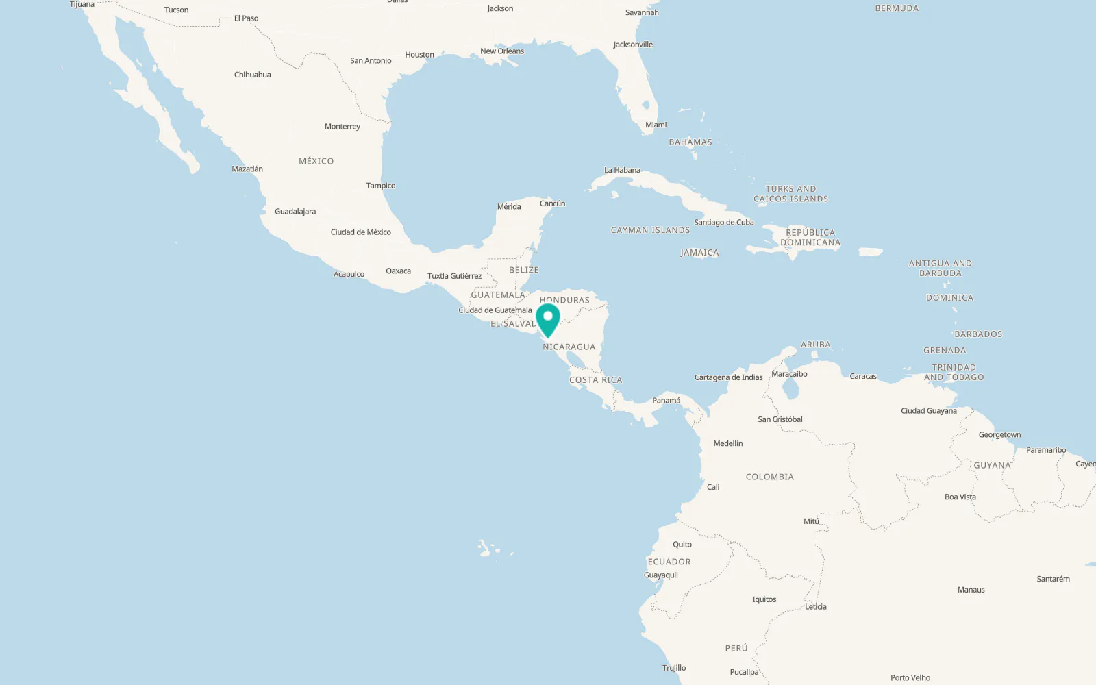 Map of Chinandega
