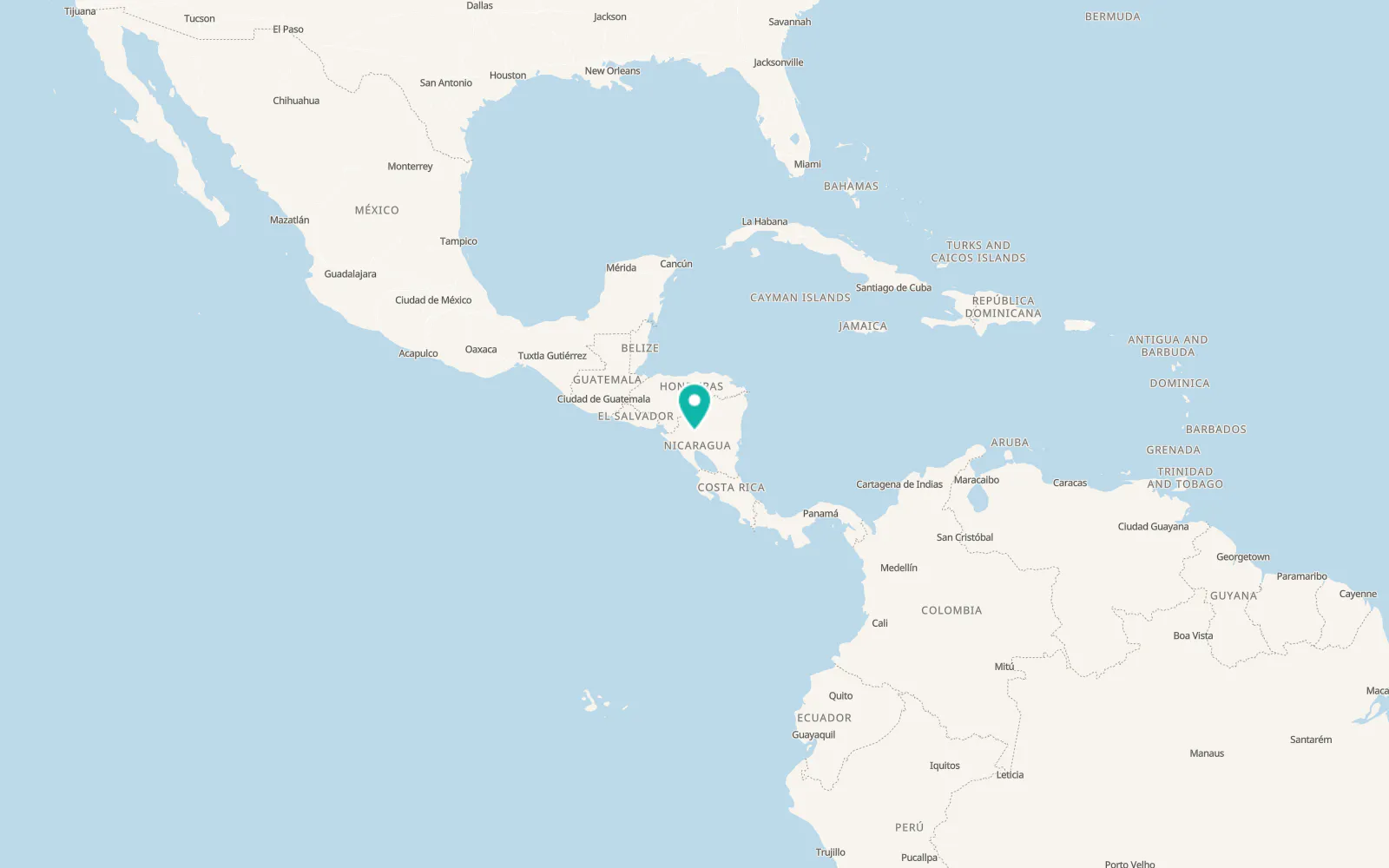 Map of Matagalpa