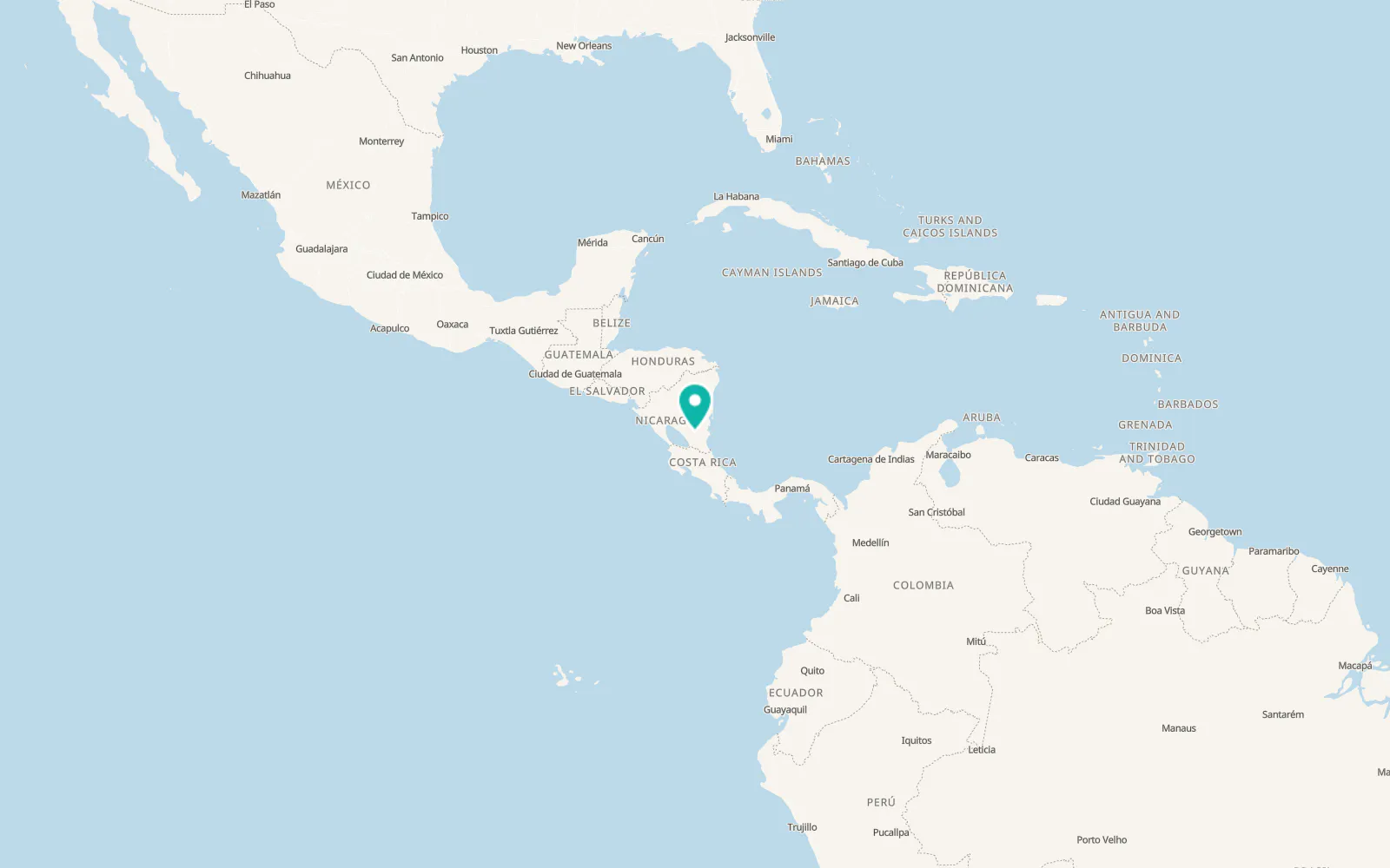 Map of Nueva Guinea