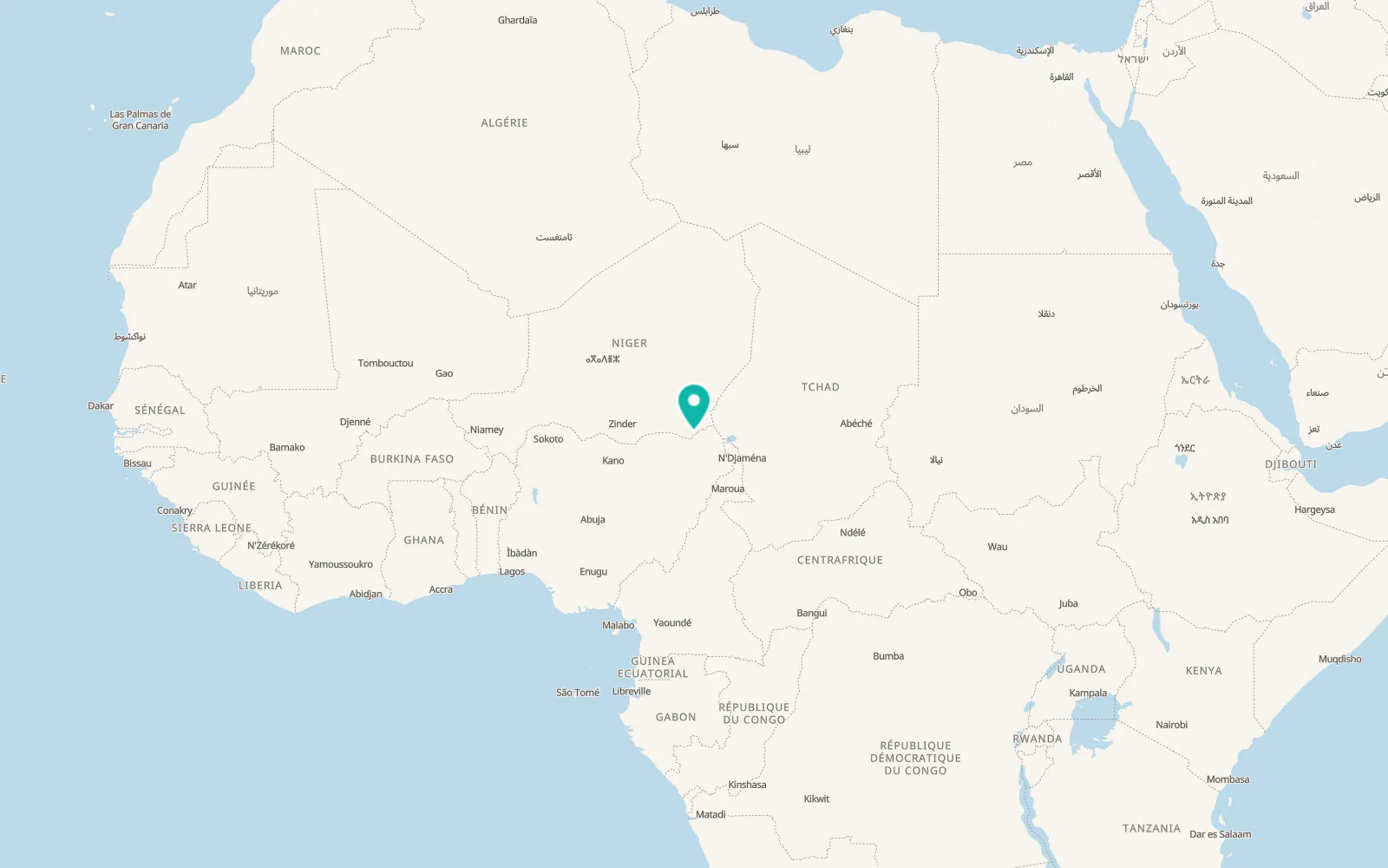 Map of Diffa