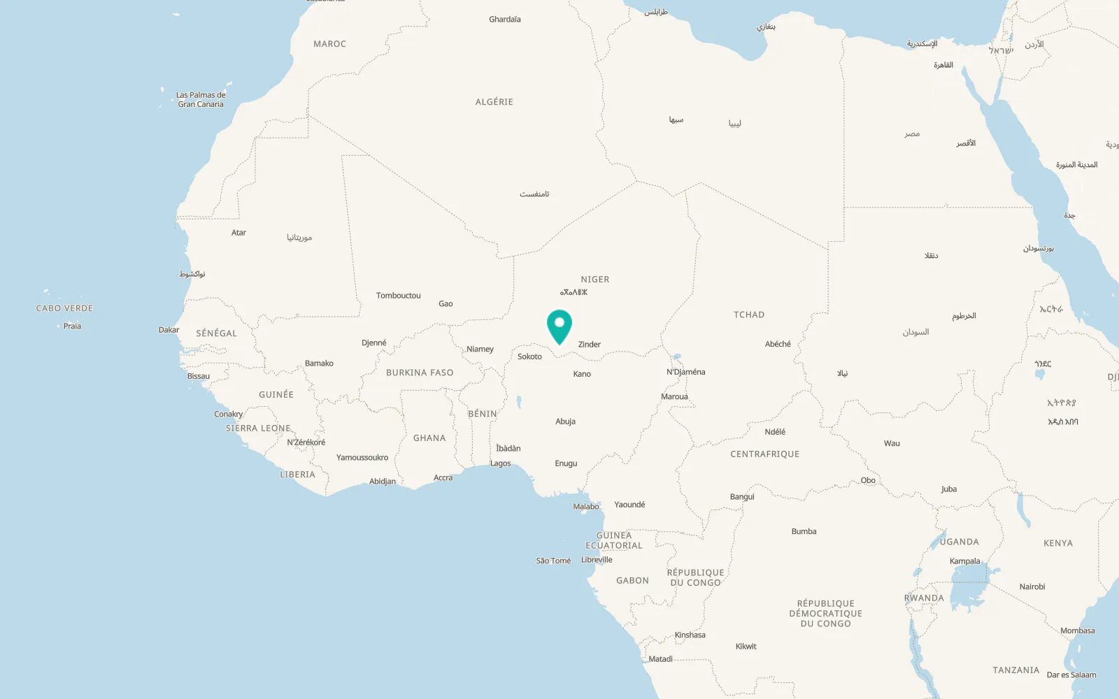 Map of Maradi