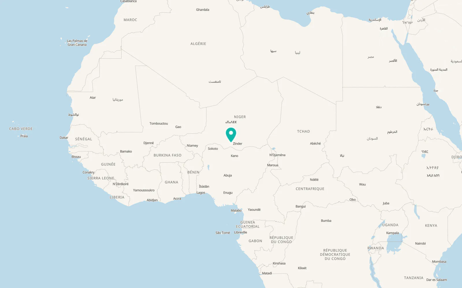 Map of Tessaoua
