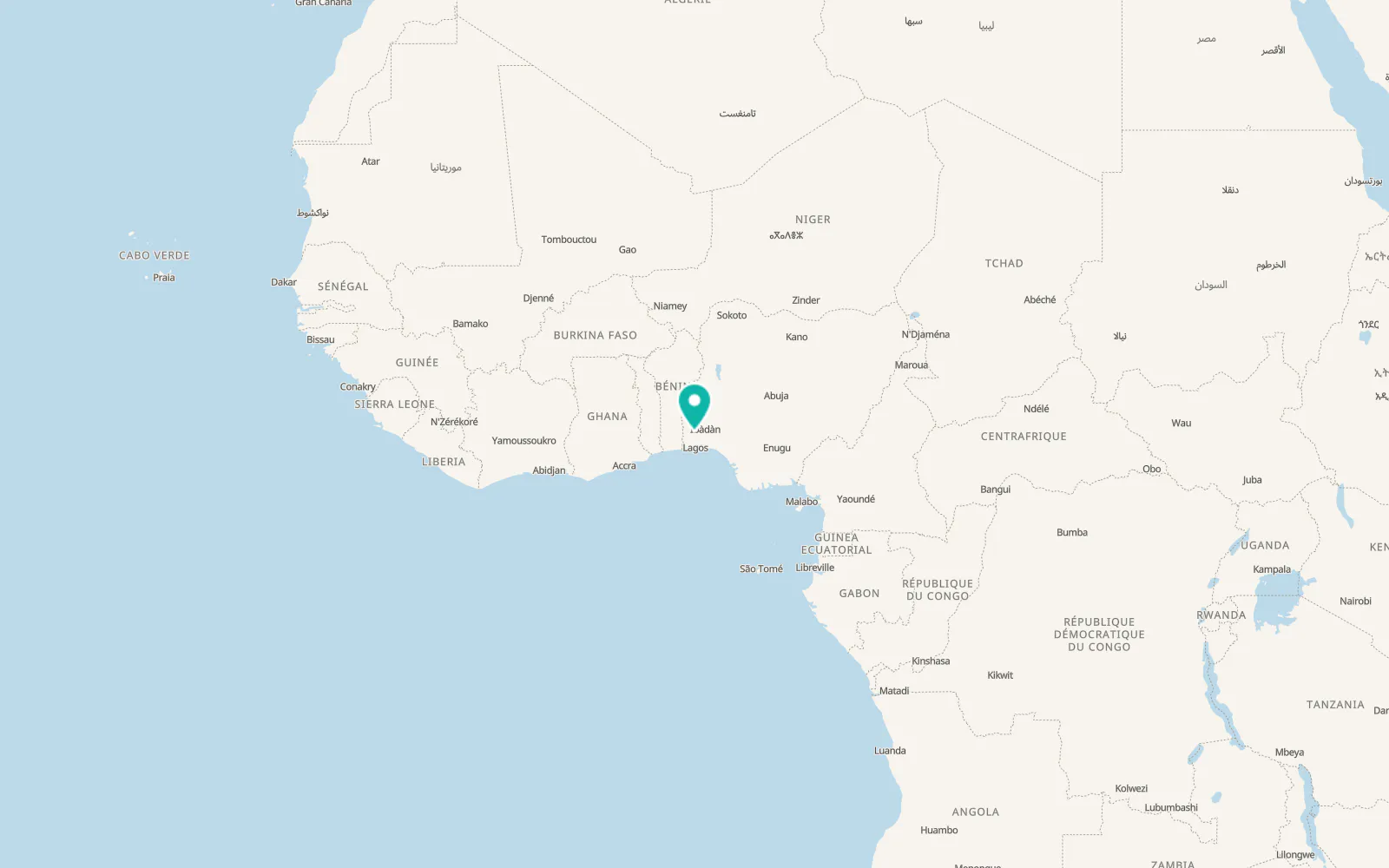 Map of Abeokuta
