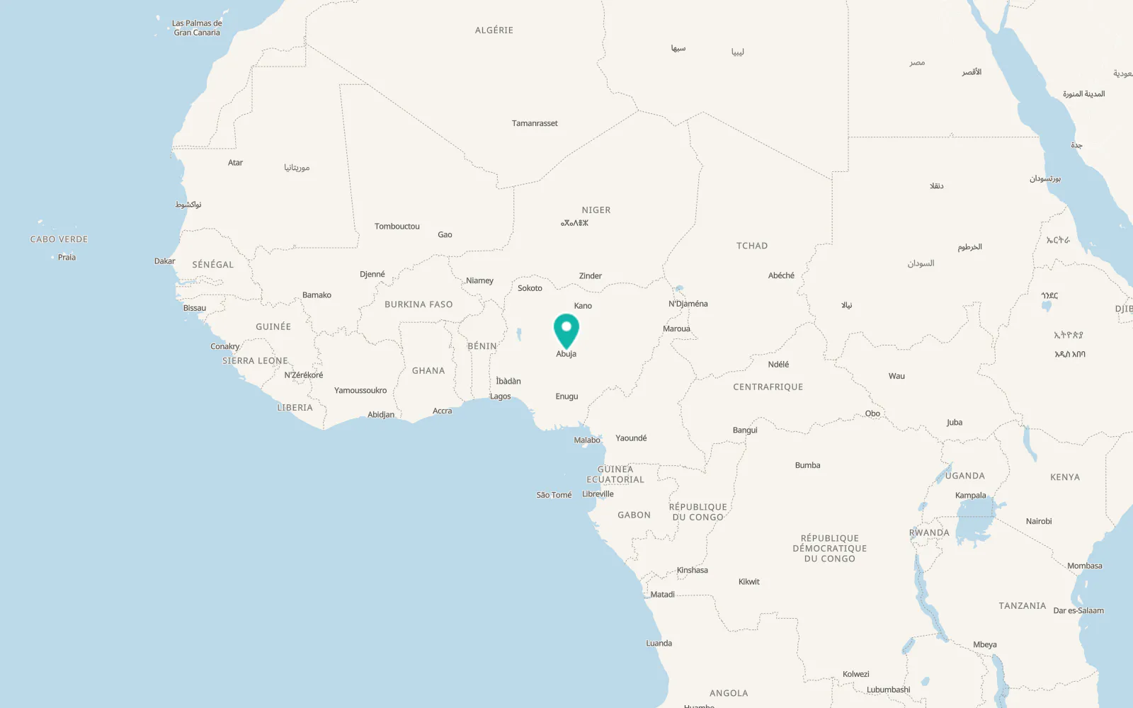 Map of Abuja