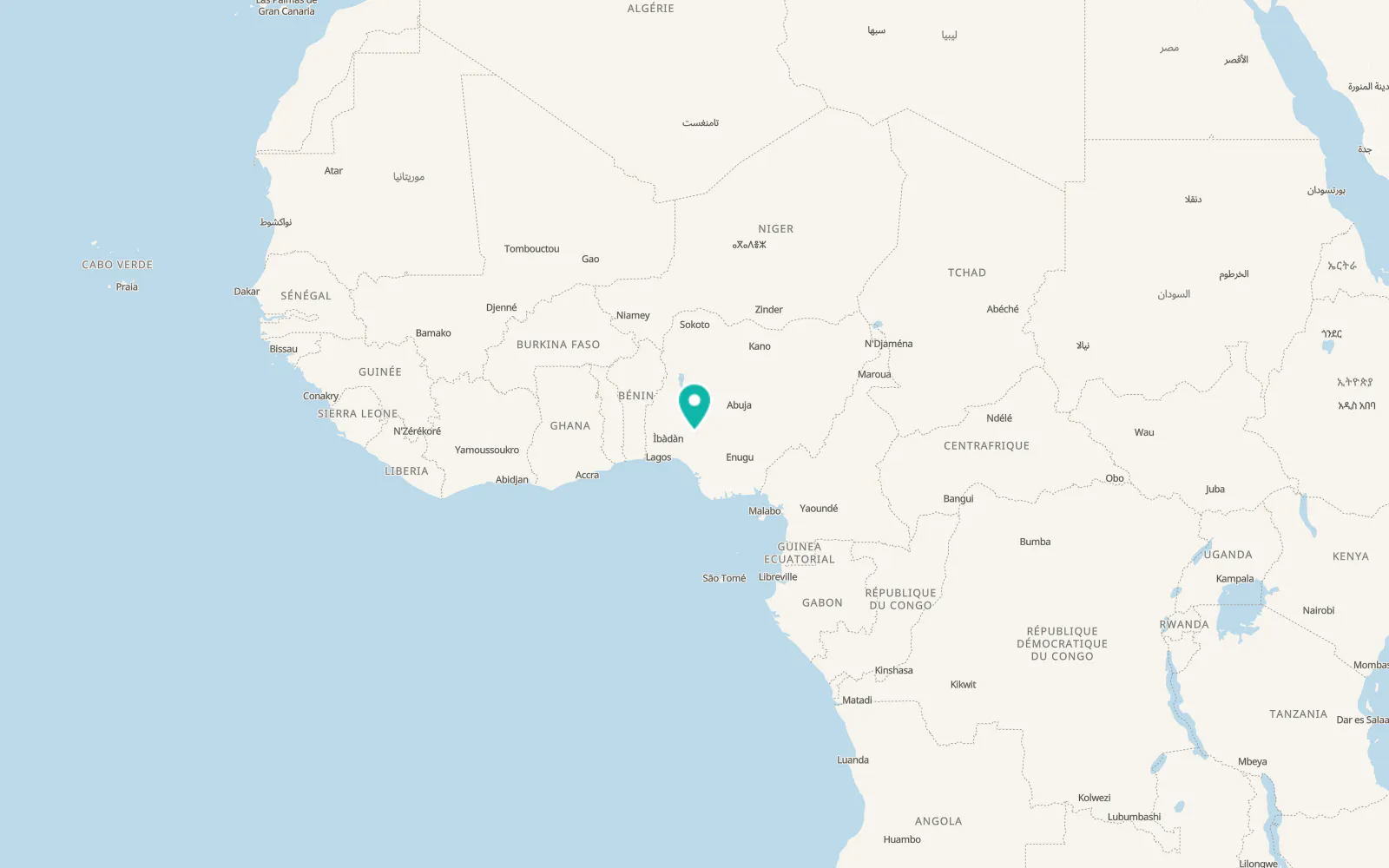 Map of Ado-Ekiti